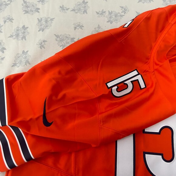 NFL Rome Odunze Orange Chicago Bears Nike #15 Jersey - Picture 4 of 8